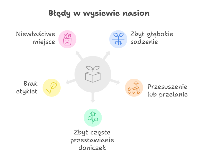 Błędy w wysiewie nasion