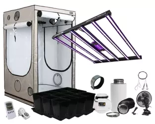 Zestaw HomeBox 150x150x220cm LED Lumatek ZEUS 600W PRO 2.9