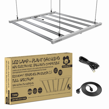 Lampa Led 720W TRPS, + Zasilacz HPS, Full Spectrum, Do Uprawy Roślin