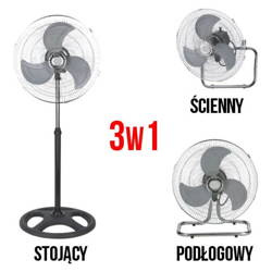 Wentylator Mieszający 3w1 Z Oscylacją, Fi50cm, 55W