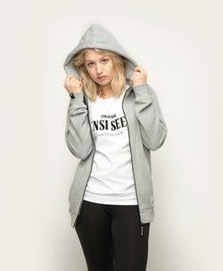 Original Full Zipped Hoodie Heather Grey Rozm.S- XXL