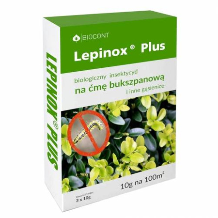 Lepinox Plus Biocont 3x10gr. Preparat Nn Ćmę Bukszpanową