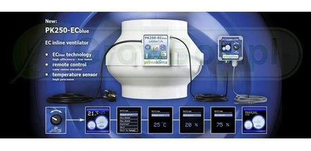 Wentylator Prima Klima ECblue, fi125/680m3/h