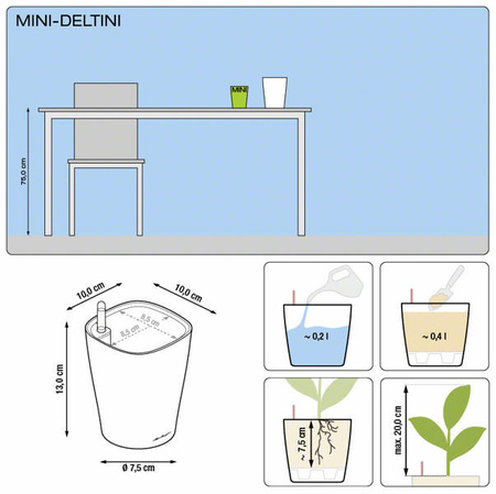 Doniczki Lechuza Mini Deltini