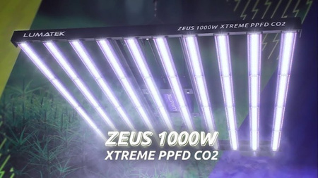 LUMATEK ZEUS LED 1000W Xtreme PPFD CO2 2.9 umol/J
