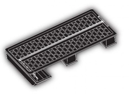 System Hydroponiczny NFT MULTI-DUCT, 115L, 339x117xh34cm