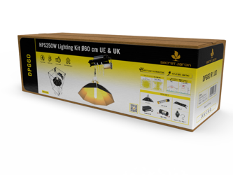 Zestaw Oświetleniowy HPS Daisy 250W Ø60cm / 60x60cm