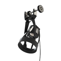 Czarna Oprawa Zaciskowa VERTICANA®,  z Kablem 2m i Włącznikiem