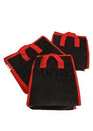 Oddychająca Doniczka Materiałowa 25L, Z Uchwytami 33x33xh28,5cm