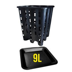 Doniczka Kwadratowa koszyk, Air Pot 9L, z Podstawką