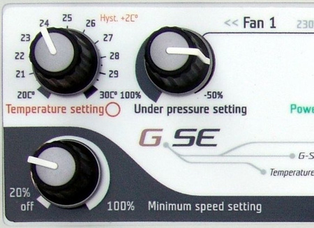 Cyfrowy Regulator Temperatury Min/Max i Podciśnienia (2 Wentylatory) 2x5A FC11-21EU