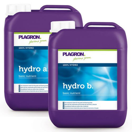Plagron Hydro A+B 20L, Dwuskładnikowy Nawóz Dla Fazy Wzrostu i Kwitnienia