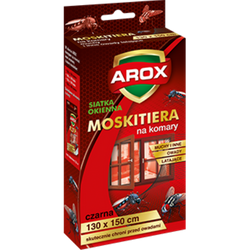 Arox Moskitiera 130x150 Czarna + Rzep