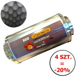 Tłumik Akustyczny Aluminiowy  (fi 150mm dł. 500mm)