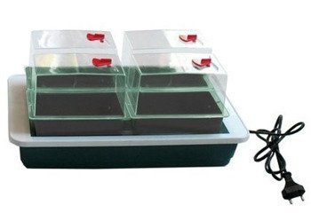 Podgrzewana Taca 38,5x24x h15,5cm 230V + 4 Szklarenki