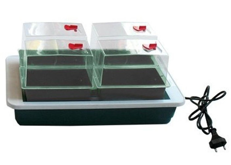 Podgrzewana Taca 59,5x41x h20cm 230V + 4 Szklarenki Garland