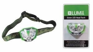Latarka Czołowa LUMII GreenLED - Kontrola Roślin w Nocy (nie szkodzi)