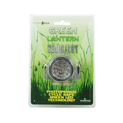 Latarka czołowa ACTIVE EYE (17xLED), do obserwacji roślin w nocy (światło obojętne dla roślin)