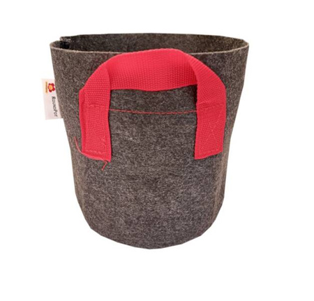 Oddychająca Doniczka Materiałowa 8L Z Uchwytami, Fi 21cm