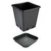 Donica Plastikowa Kwadratowa 5,7L z Podstawką