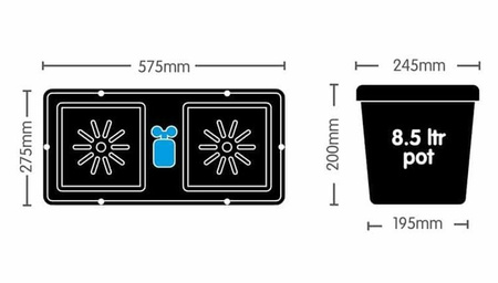 AutoPot Easy2Grow - 16 Donic 8,5L + Zbiornik Flexi Tank 225L
