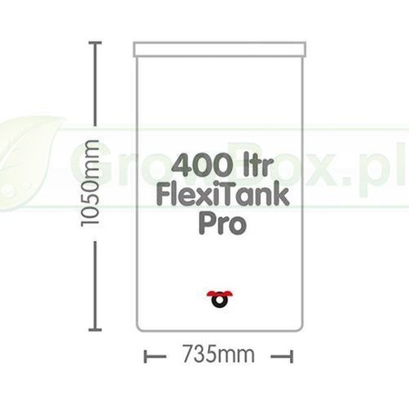 Zbiornik z kranikiem, 400L Flexi Tank Pro